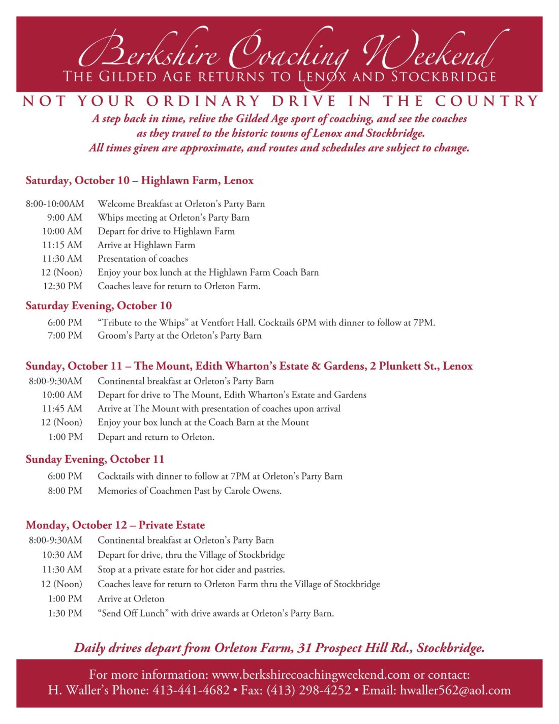 Daily Schedule